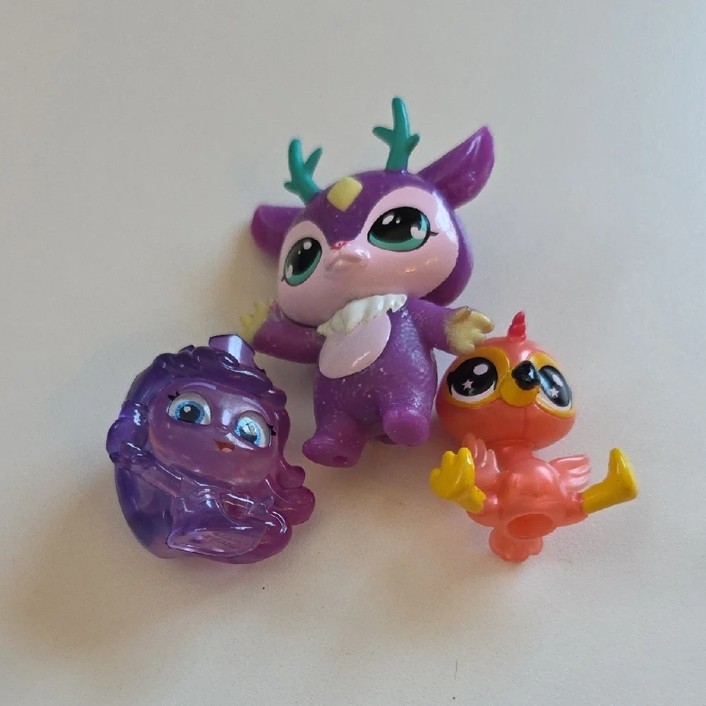 Purse Pets Micros Deerie And Small Girly Figurines Doorable, Flamingo, Gexi